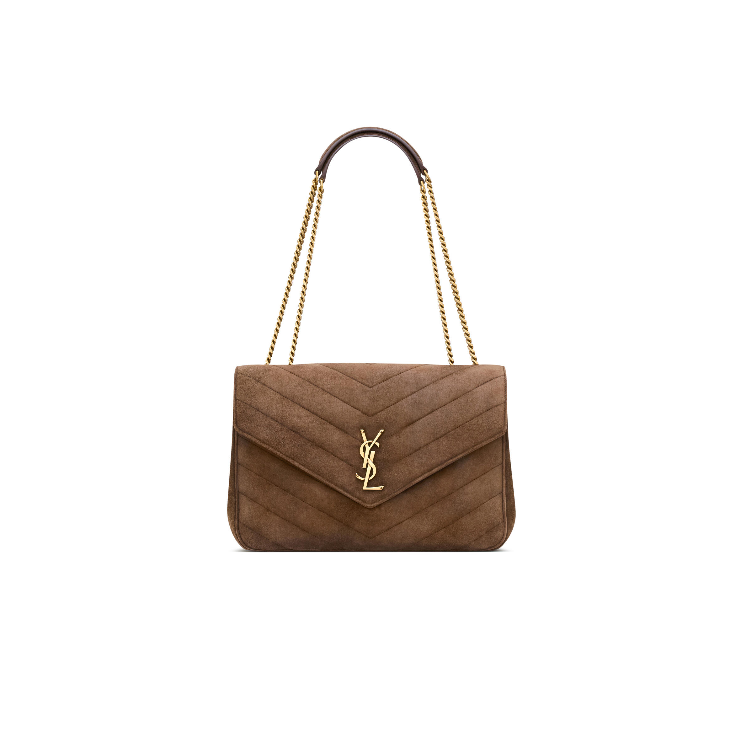 Y51 LOULOU LARGE IN MATELASSÉ SUEDE 803541AAEY62358 (32*22*10cm)